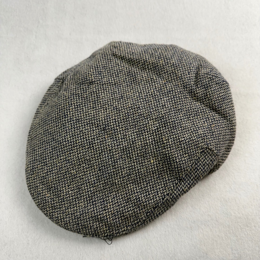 Shandon‎ JO Gorman Irish Wool Flat Cap Blue Grey Tweed Newsboy Ivy Hat Mens M